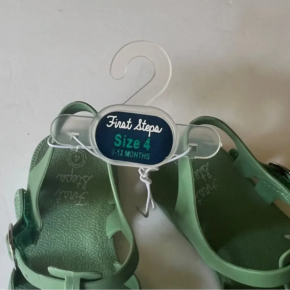 First Steps Fisherman Style Secure Ankle Strap Sandals Sz (4) 9-12M